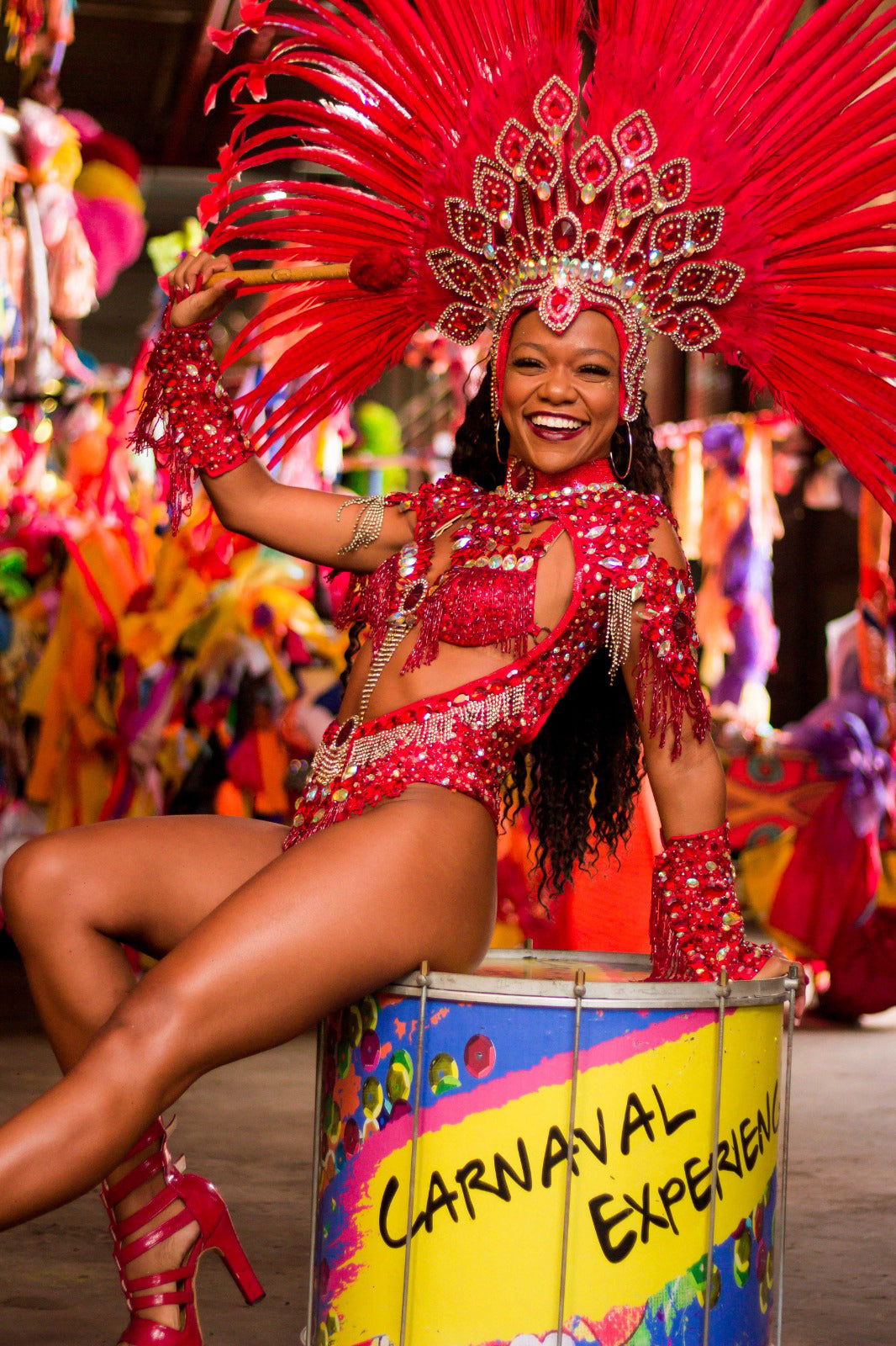 Backstage tour of Carnival in Cidade do Samba with welcome drinks.