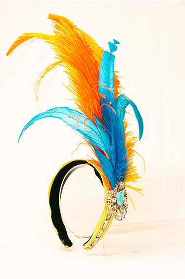 Diadème de carnaval (matériaux recyclés) 