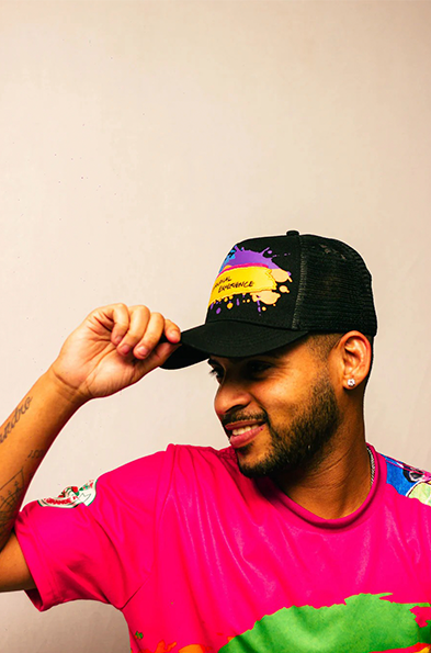 Casquette d'expérience de carnaval de couleur