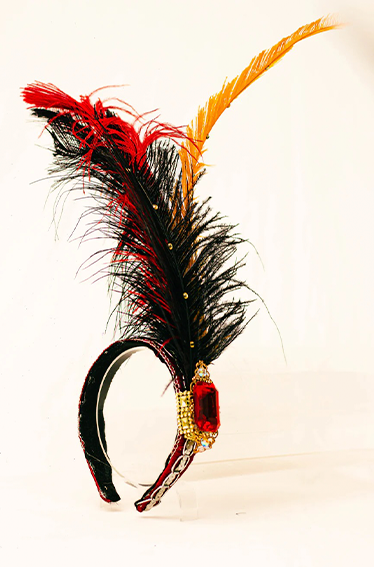 Diadème de carnaval (matériaux recyclés) 