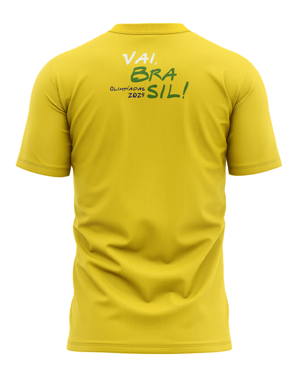 Chemise jaune d'expérience de carnaval du Brésil